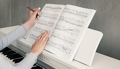 Breite, einstellbare Musikablage