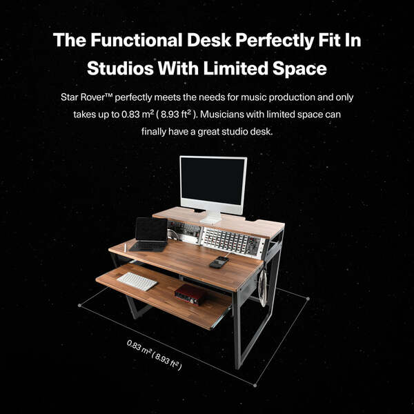 The functional desk, perfectly fit in studios with limited space