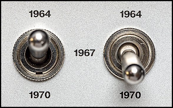 Three-way 1964, 1967 and 1970 voicing switch, assignable to each channel.