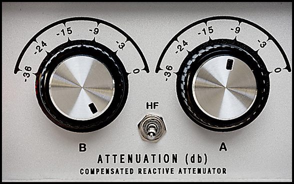 Tone King’s legendary Iron Man II attenuator, one for each channel, with HF switch