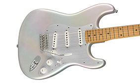 Alder body finished in chrome glow