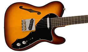 SEMI-HOLLOW ASH BODY WITH BOUND ITALIAN ALPINE SPRUCE TOP