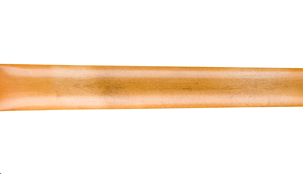 Pescoço em formato "C" do final dos anos 50 com acabamento em laca de nitrocelulose desgastada pela