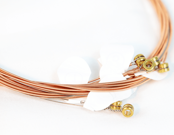 Cordas de aço redondas para violão folk, duráveis e responsivas, com 1 ou 2 polegadas de espessura,