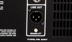 Saída de linha XLR