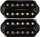 Bare Knuckle The Mule Calibrated Open Set (black, 4 conductor /w gold screws)