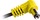 Cioks Flex Cable Type 3 - 5,5/2,5 DC-Plug (negative, L-shape, 50cm, yellow)