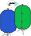 Neewer Chromakey Backdrop & Lighting Stand Kit (blue/green)